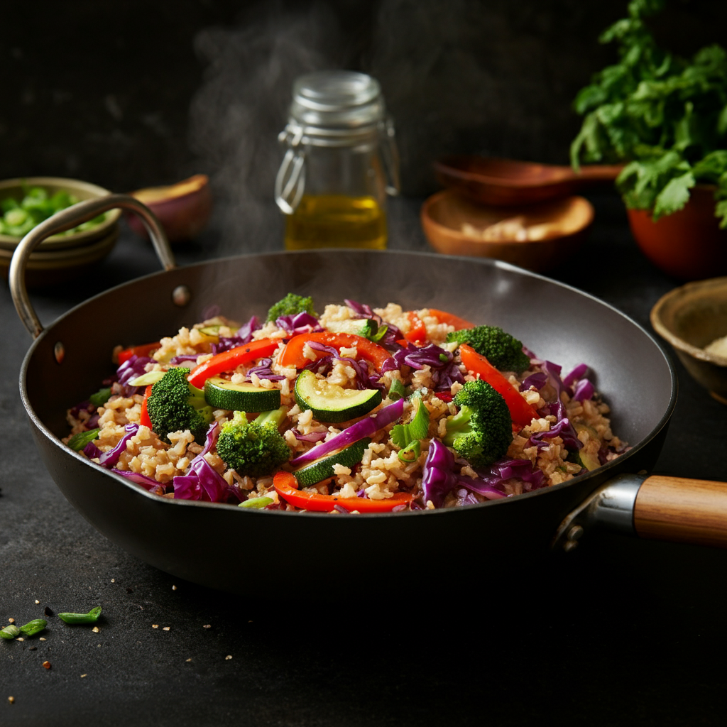 Southeast Asia Brown Rice with Vegetables Recipe